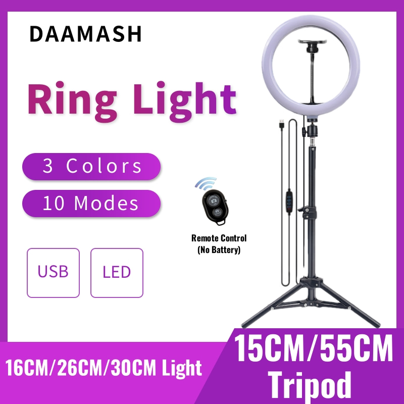 Photography Lighting Description - 16cm/26cm/30cm LED Selfie Ring Lighting Photographic