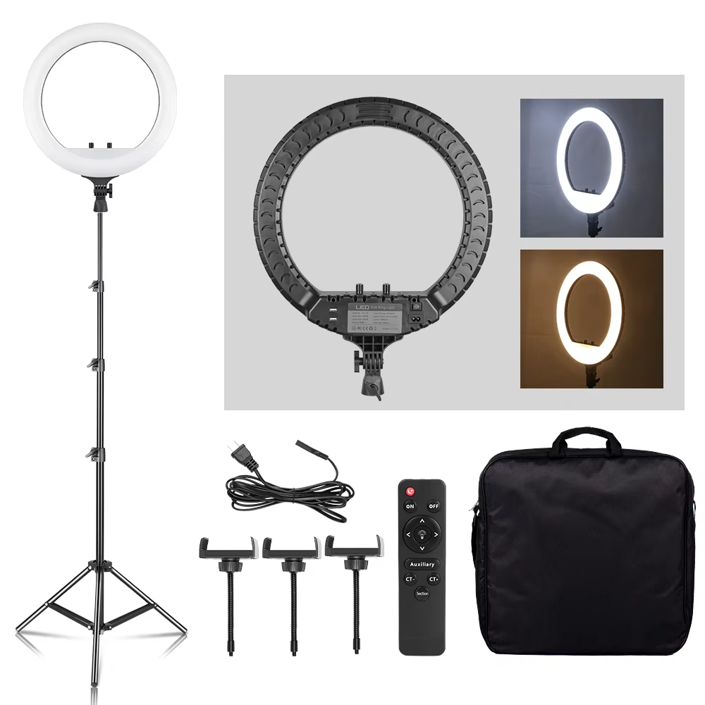 SH 18 Inch Núm Vặn Vòng Đèn LE - đánh giá và giá Photography Lighting Description