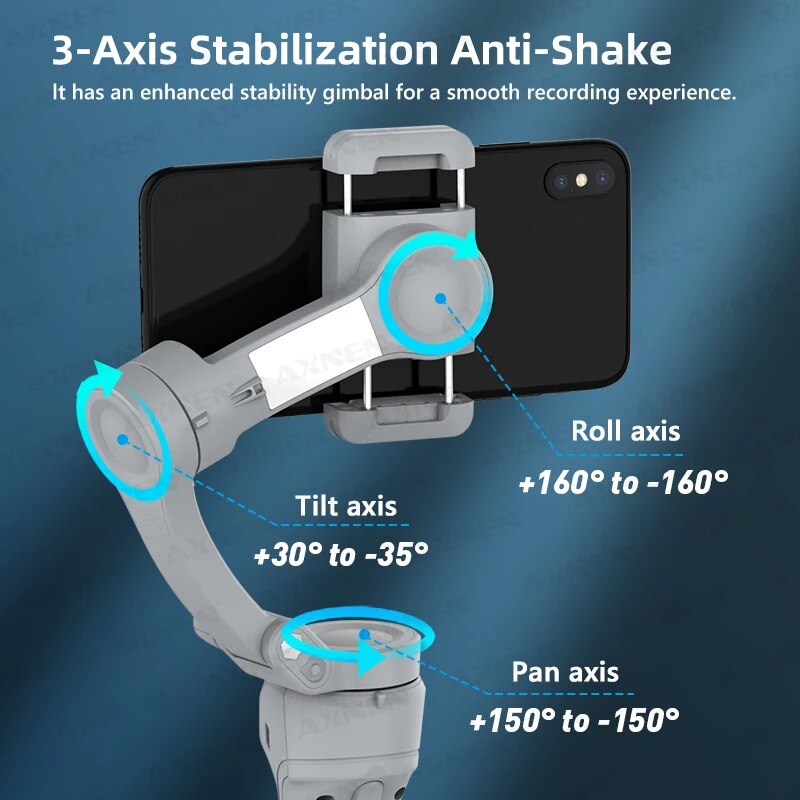 AXNEN HQ6 3-Axis Gimbal Handhe - đánh giá và giá Photography Lighting Handheld