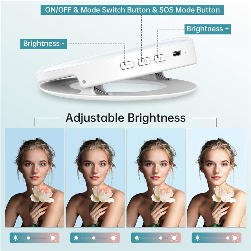 Đèn LED Di Động Kẹp Vòng 40 Đè - đánh giá và giá Photography Lighting Description
