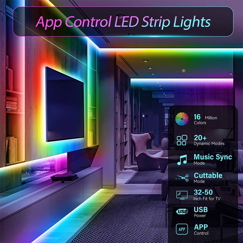 USB RGB LED Strip SMD3535 With - đánh giá và giá Photography Lighting Game