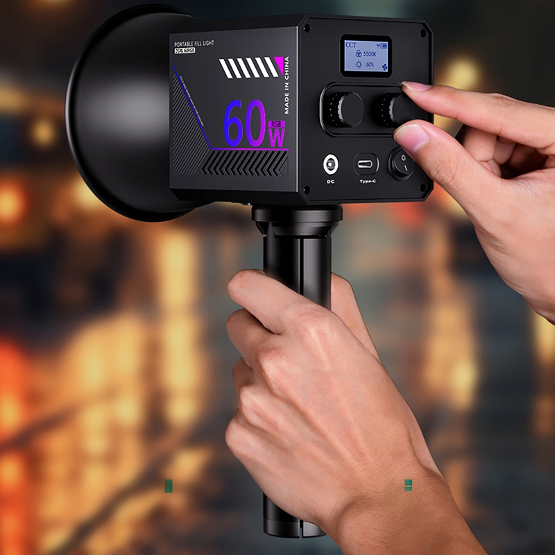 60W RGB Video Light Portable L - đánh giá và giá Photography Lighting Meter