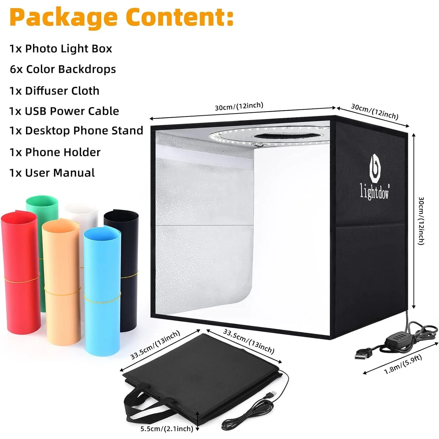 Lightdow Dimmable Photo Box LE - đánh giá và giá Photography Lighting Handheld